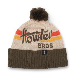 Howler Brothers Disco Beanie in Brown and White
